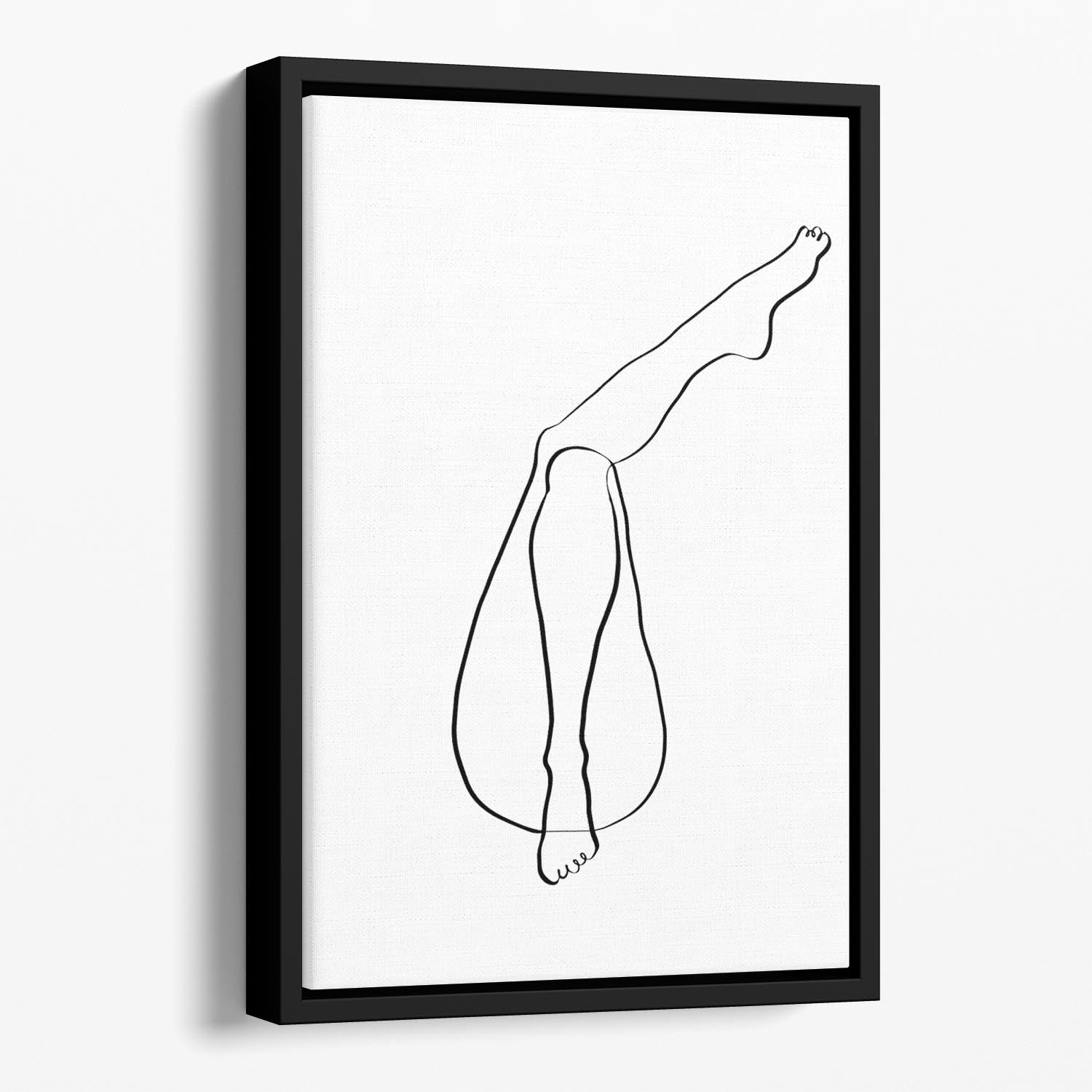 Legs Floating Framed Canvas - Canvas Art Rocks - 1