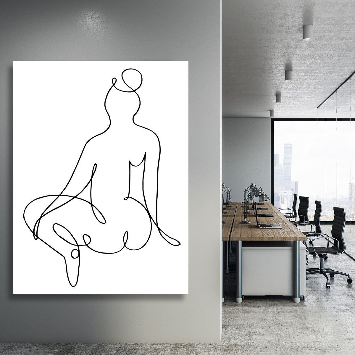 Nude Back Canvas Print or Poster - Canvas Art Rocks - 3