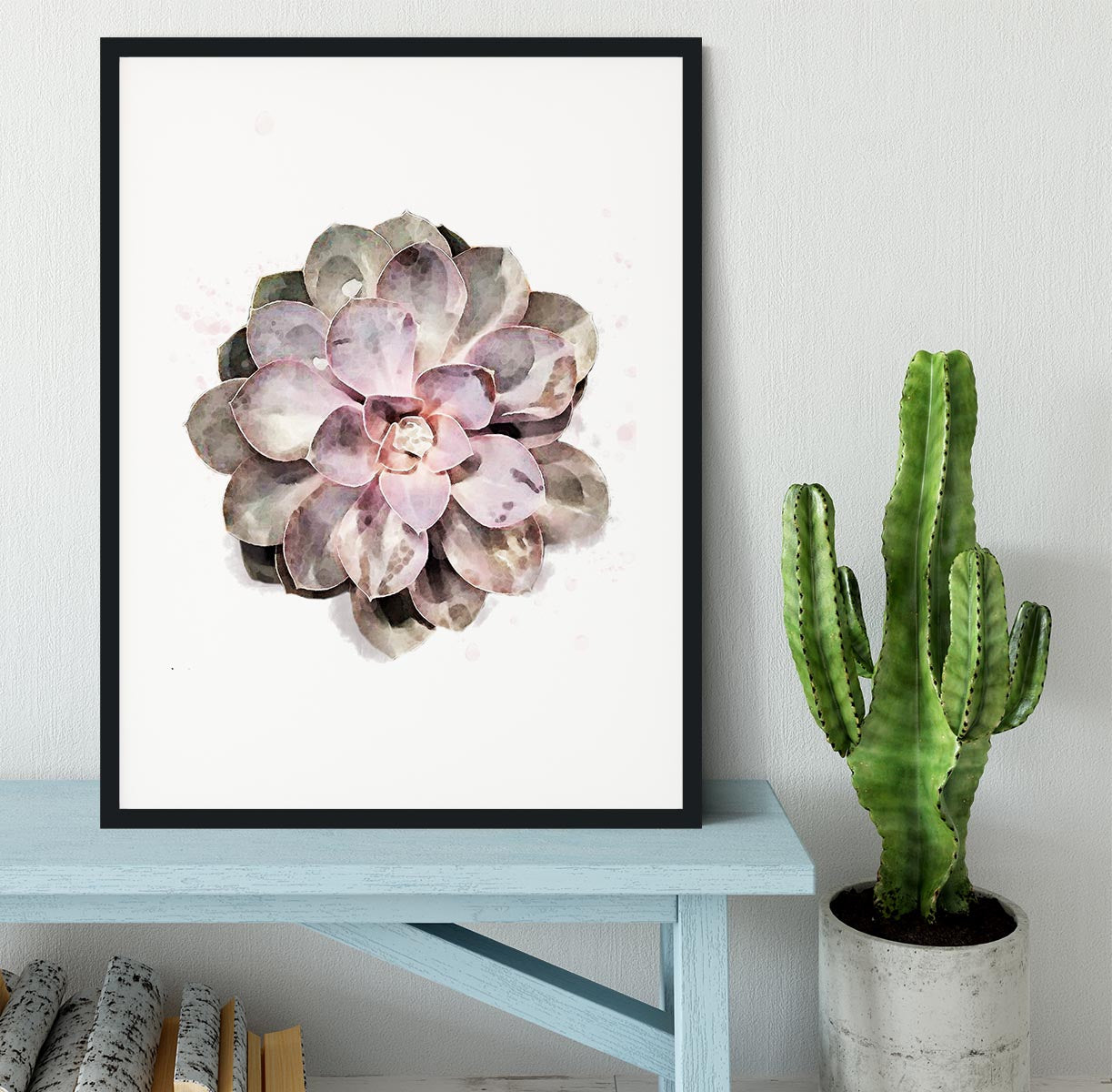 Succulent 01 Framed Print - Canvas Art Rocks - 1