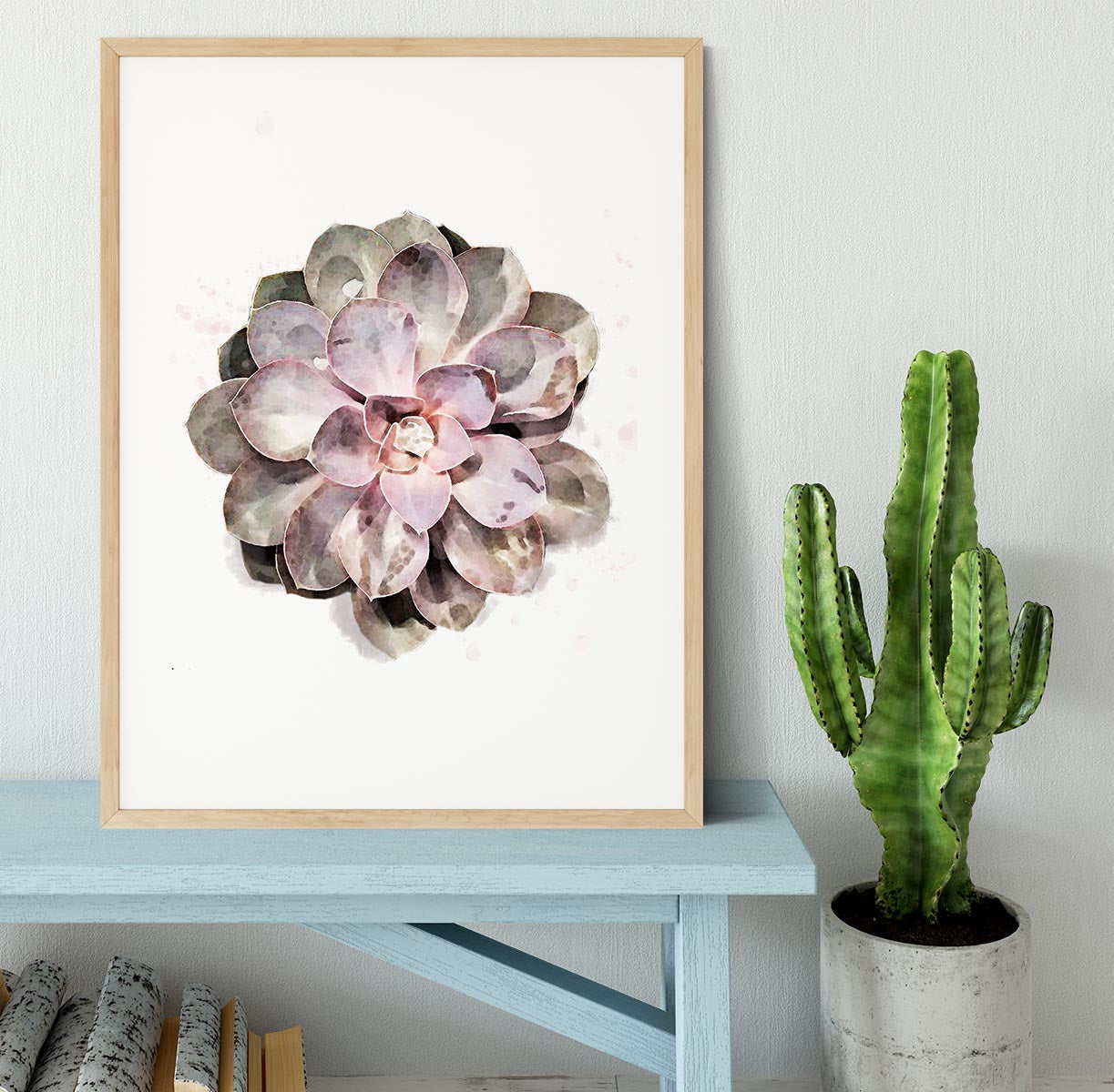 Succulent 01 Framed Print - Canvas Art Rocks - 3