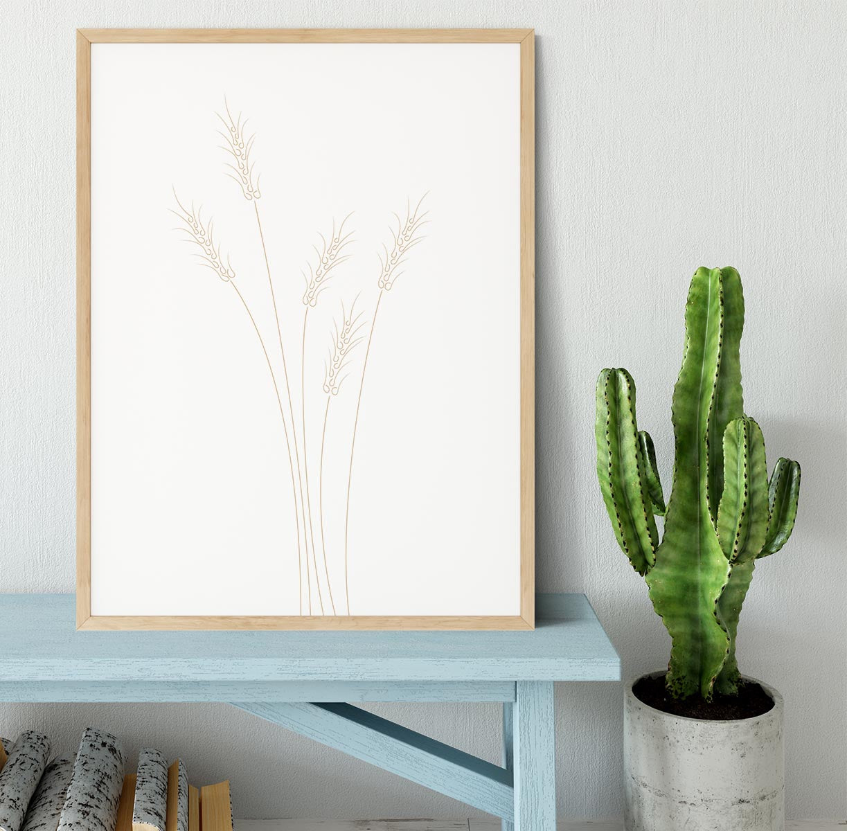 Wheat Grass Framed Print - Canvas Art Rocks - 4