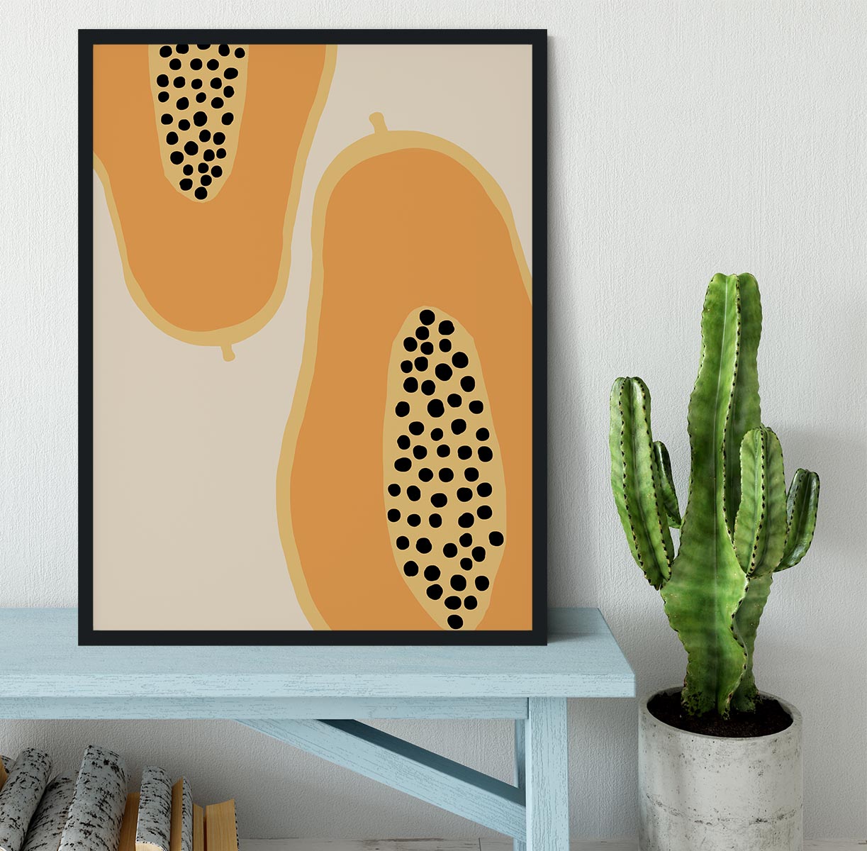 Papaya Fruit Framed Print - Canvas Art Rocks - 2