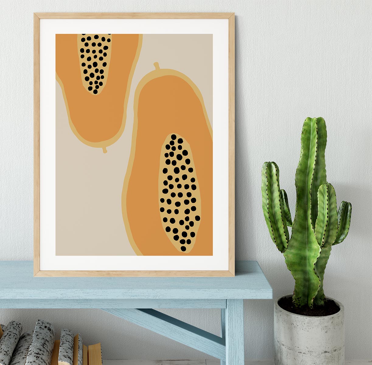 Papaya Fruit Framed Print - Canvas Art Rocks - 3