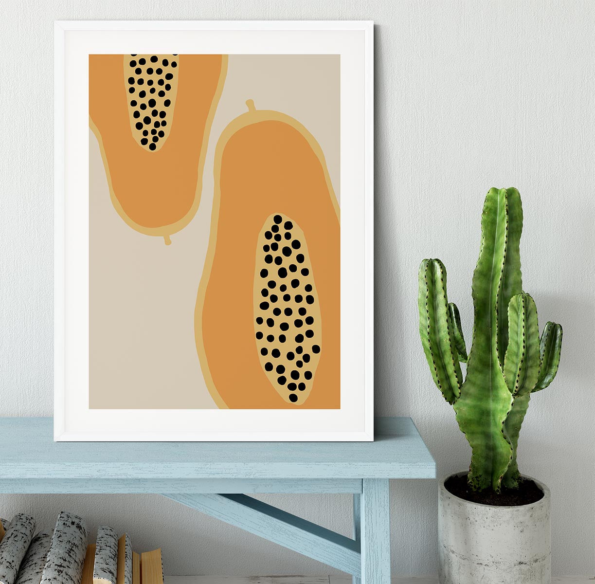 Papaya Fruit Framed Print - Canvas Art Rocks - 5