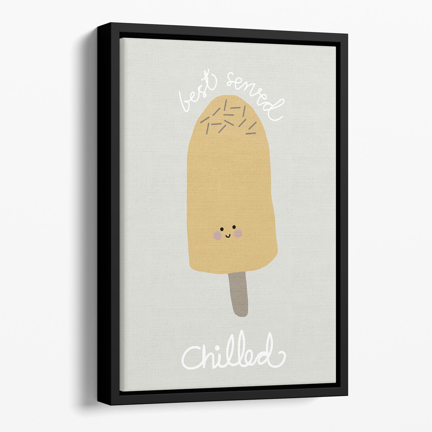 Chilled Ice Cream Floating Framed Canvas - 1x - 1