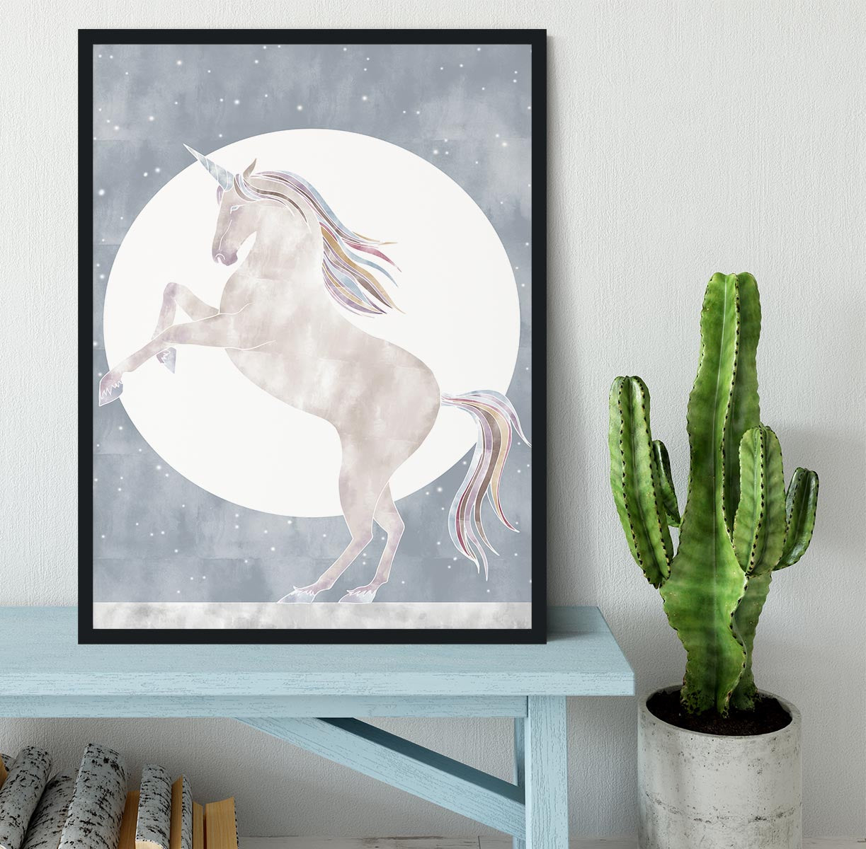 Rising Unicorn Framed Print - 1x - 2