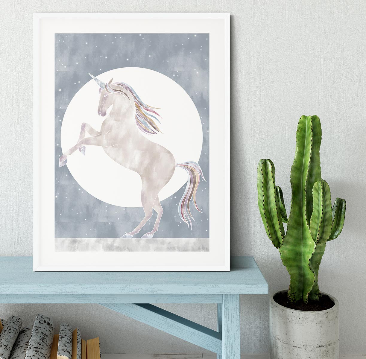 Rising Unicorn Framed Print - 1x - 5