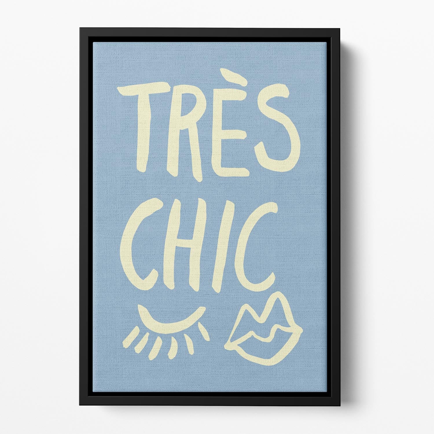 TrAus Chic Blue Floating Framed Canvas - Canvas Art Rocks - 2