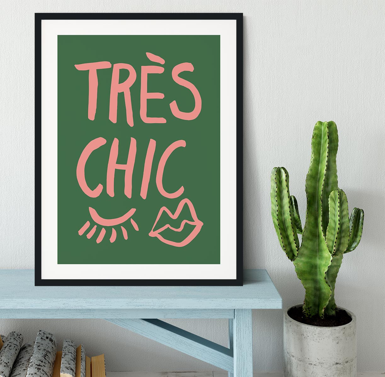 TrAus Chic Green Framed Print - Canvas Art Rocks - 1