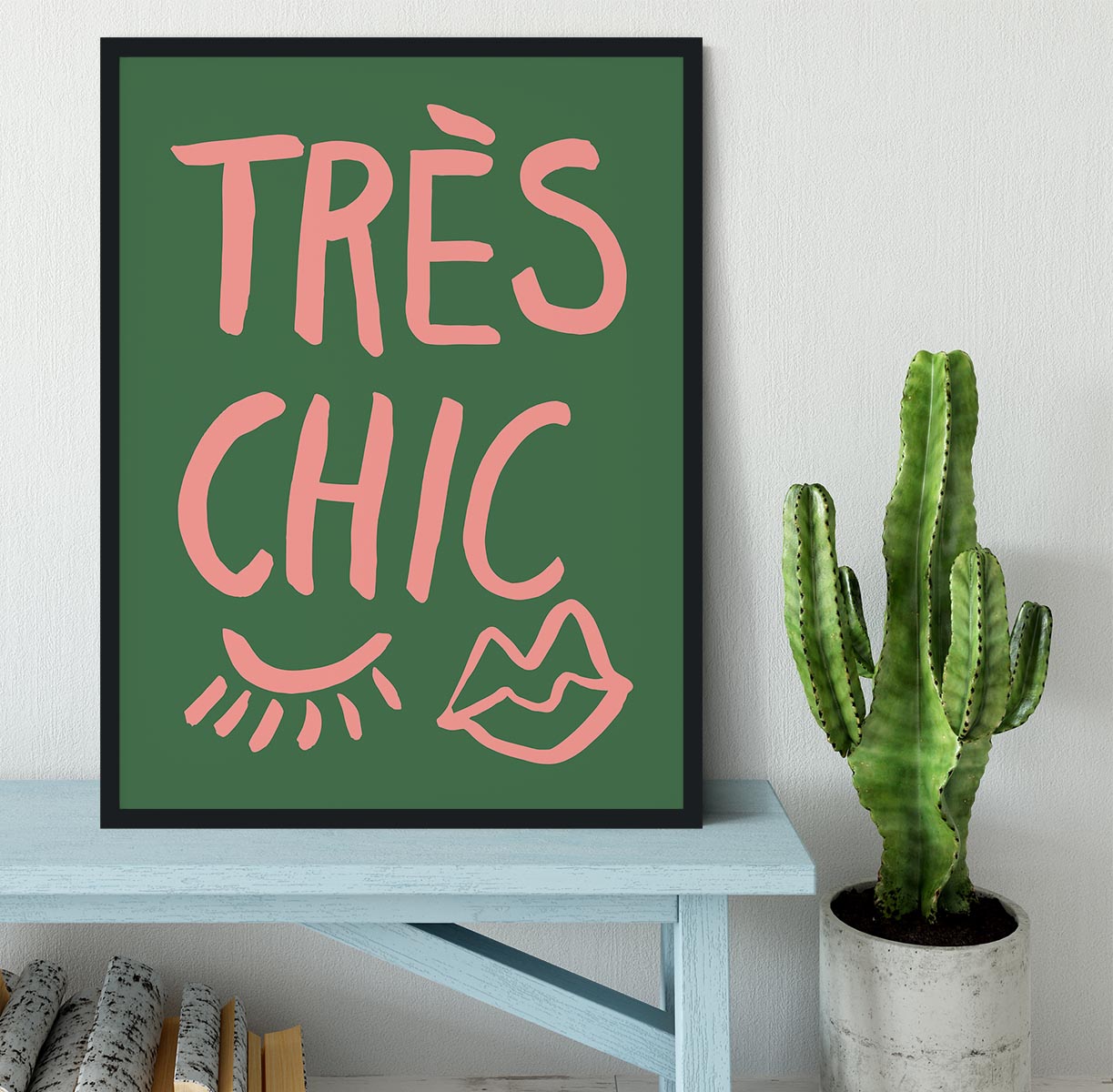 TrAus Chic Green Framed Print - Canvas Art Rocks - 2