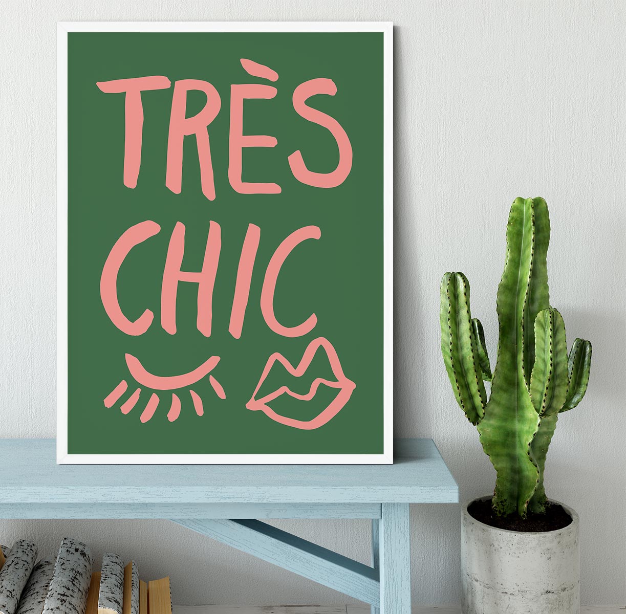 TrAus Chic Green Framed Print - Canvas Art Rocks -6