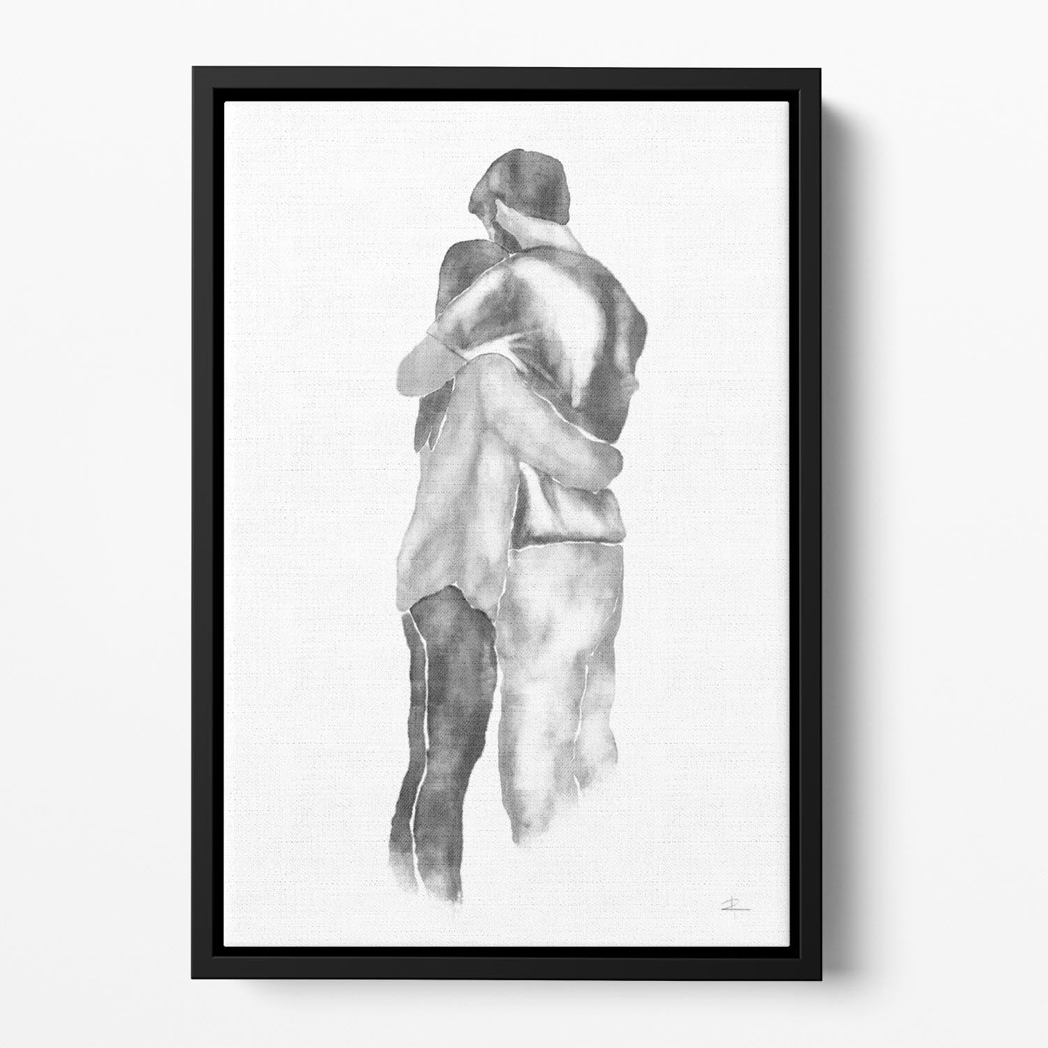 Embrace Floating Framed Canvas - Canvas Art Rocks - 2