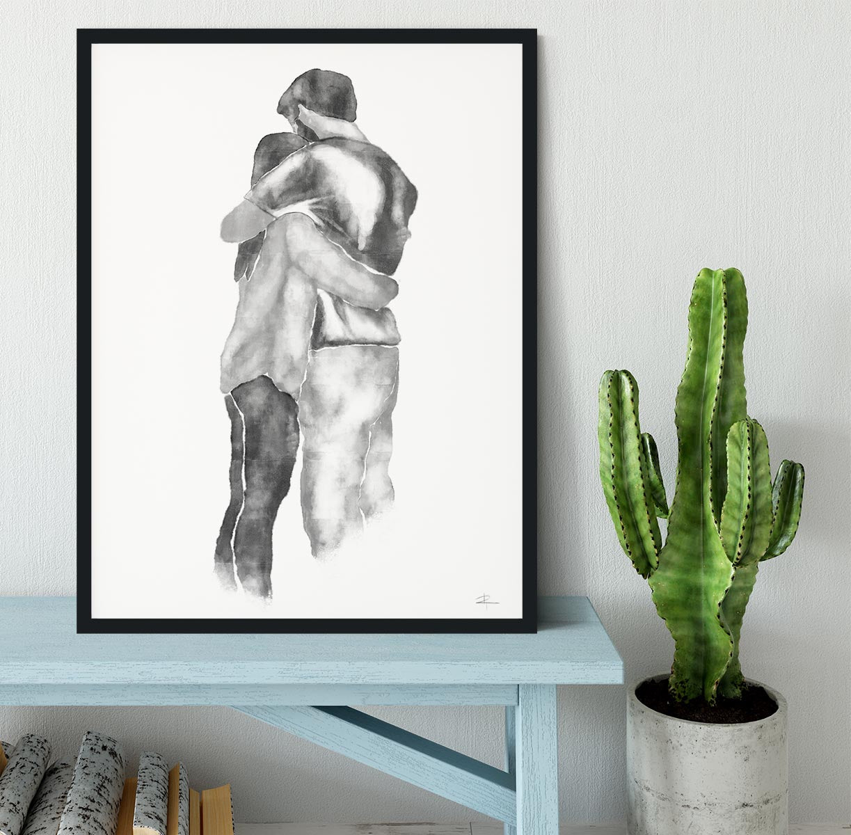 Embrace Framed Print - Canvas Art Rocks - 2