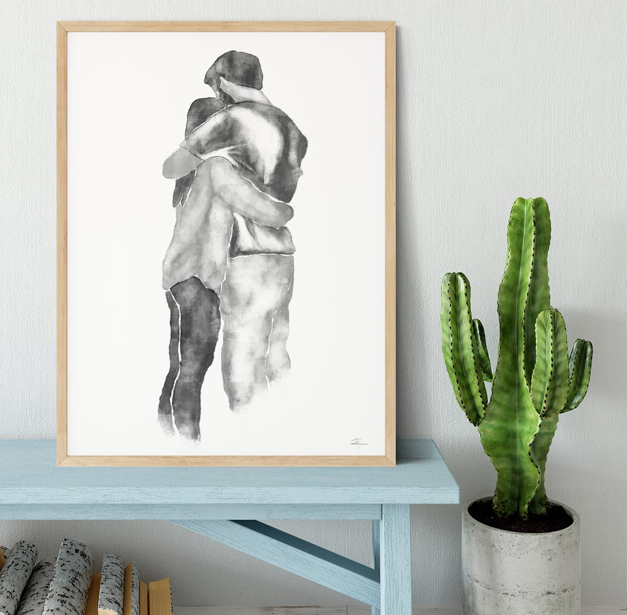 Embrace Framed Print - Canvas Art Rocks - 4