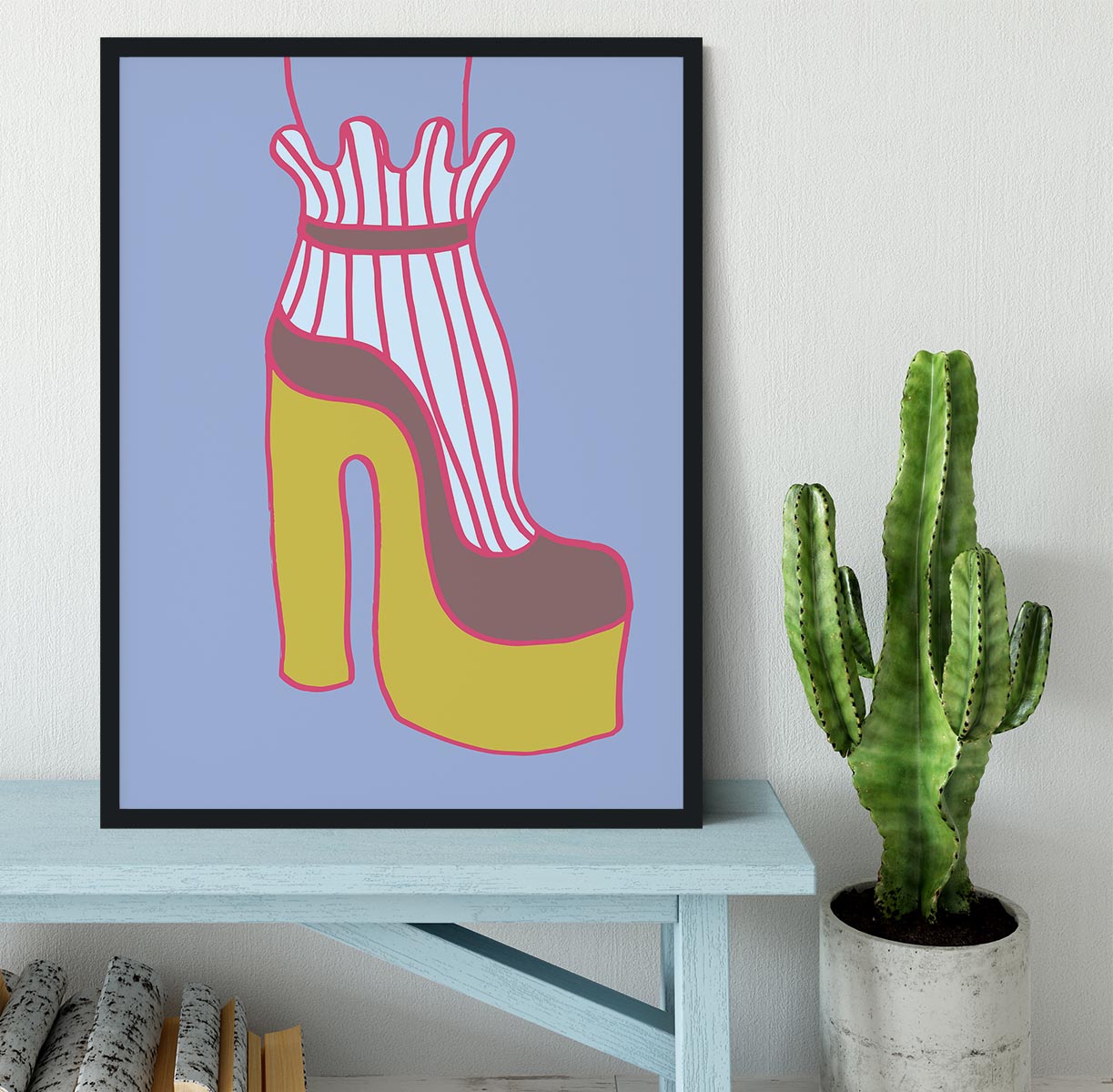 Yellow Heel 01 Framed Print - Canvas Art Rocks - 2