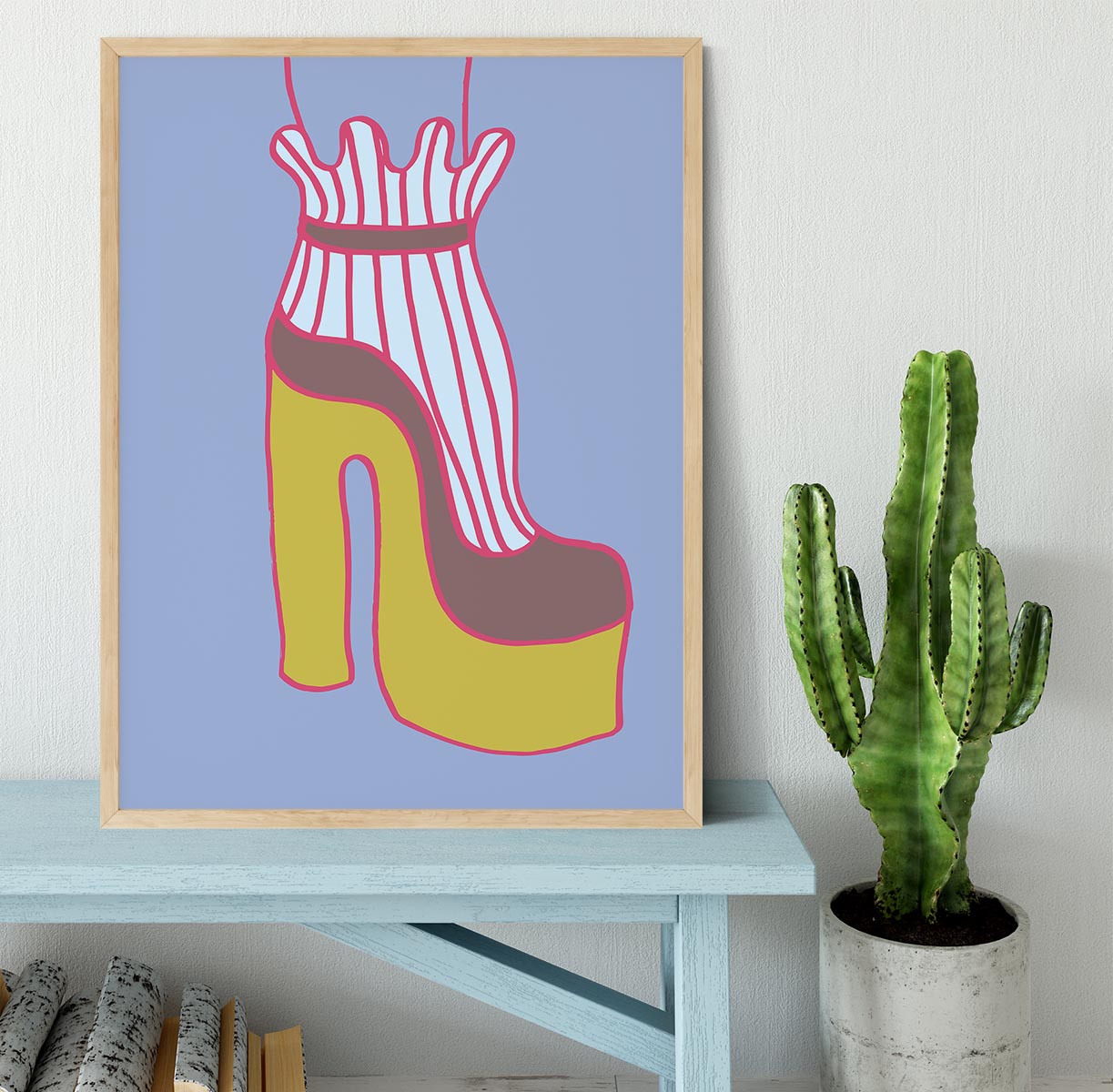 Yellow Heel 01 Framed Print - Canvas Art Rocks - 4