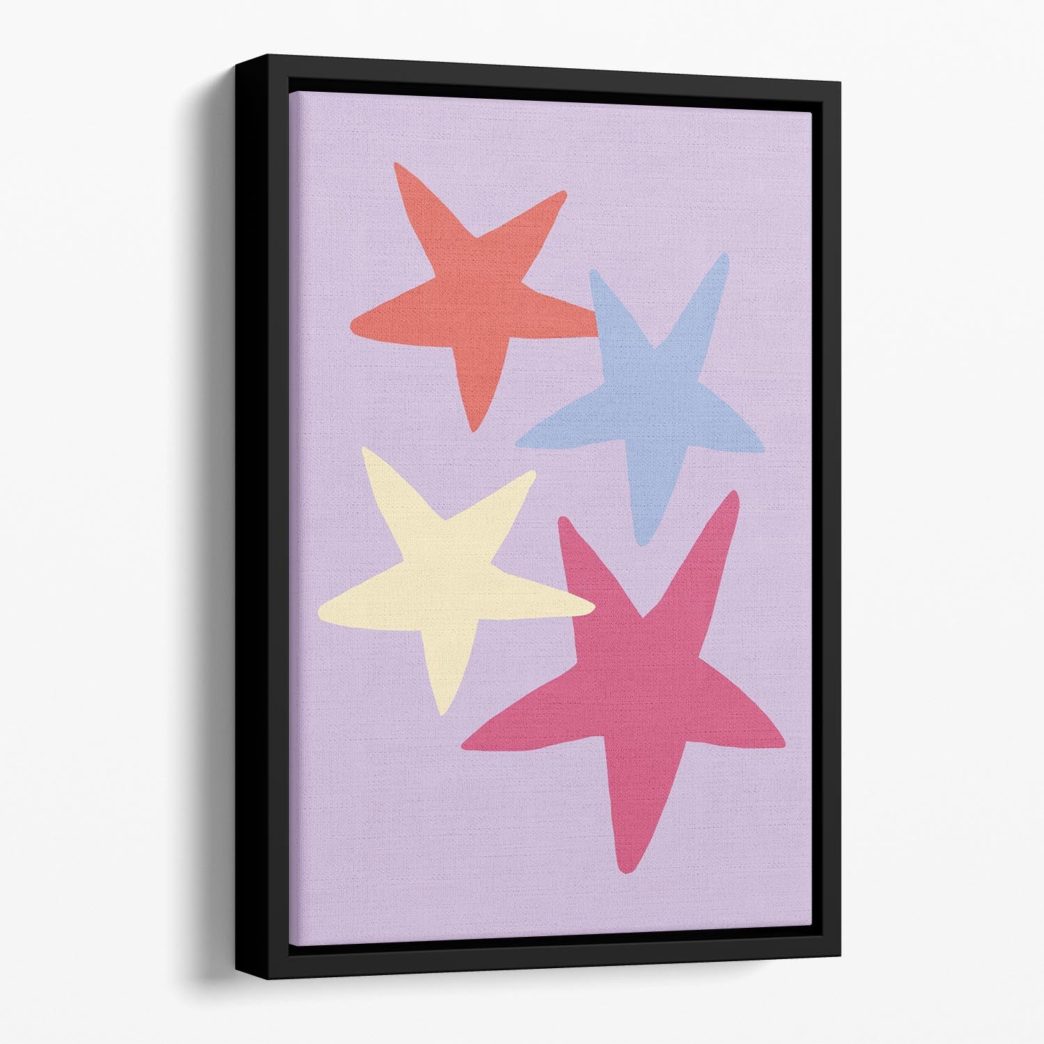 Four Stars 01 Floating Framed Canvas - Canvas Art Rocks - 1