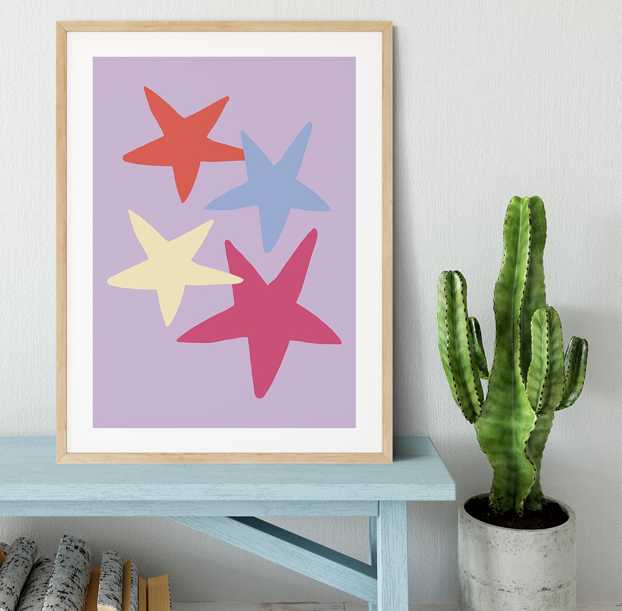 Four Stars 01 Framed Print - Canvas Art Rocks - 3