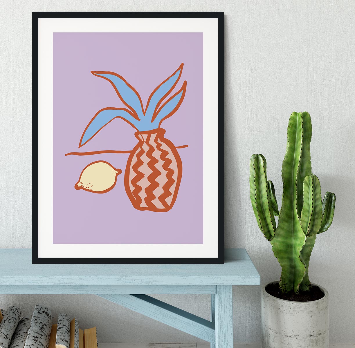 Lilac Lemon Framed Print - 1x - 1