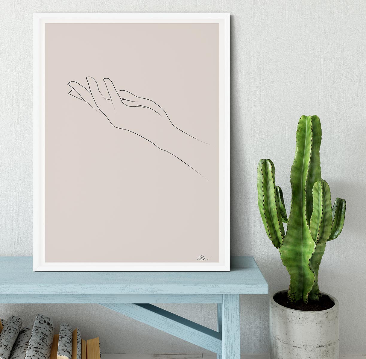 Hand Drawing Framed Print - Canvas Art Rocks -6