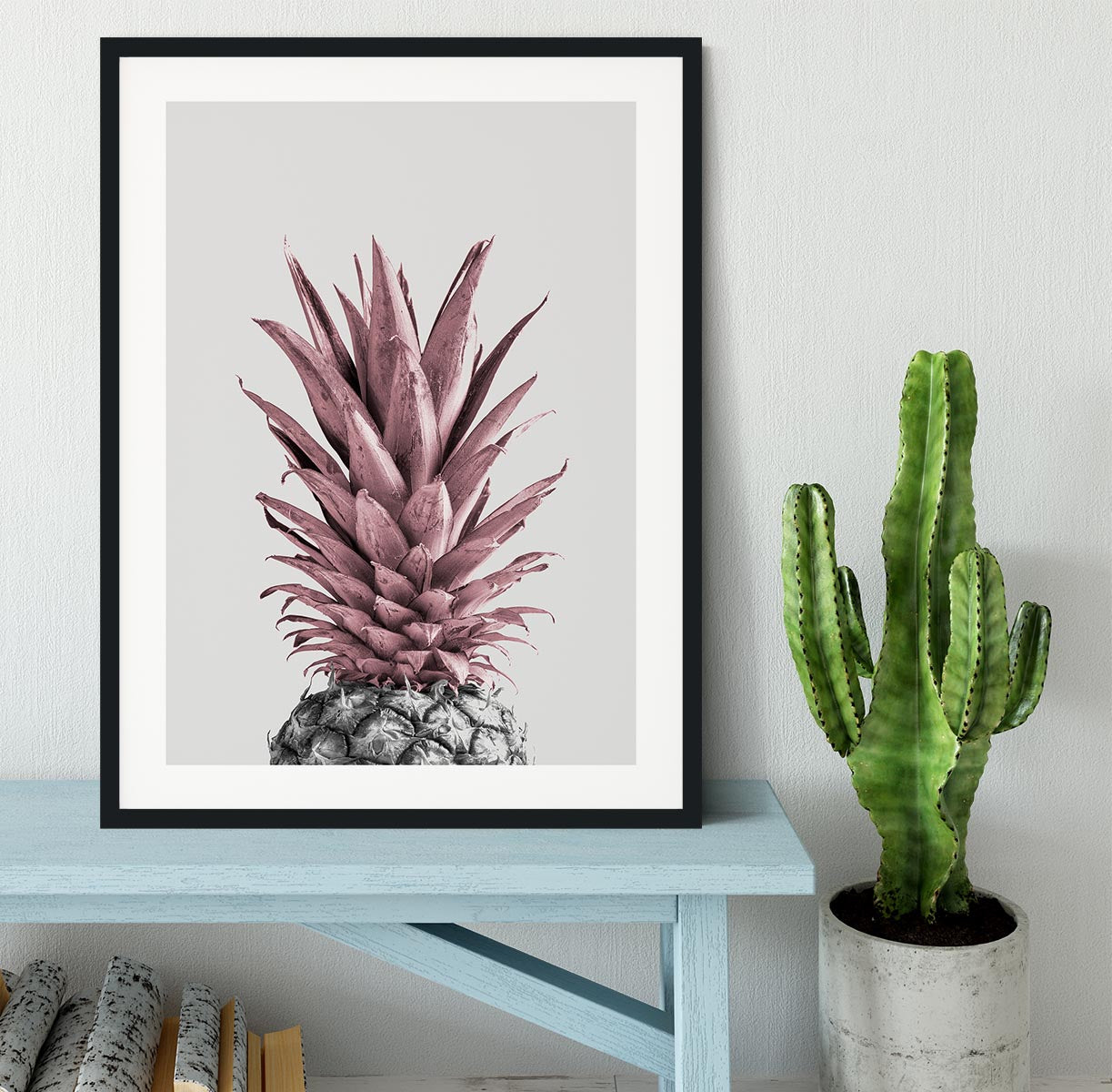 Pineapple Pink 04 Framed Print - Canvas Art Rocks - 1