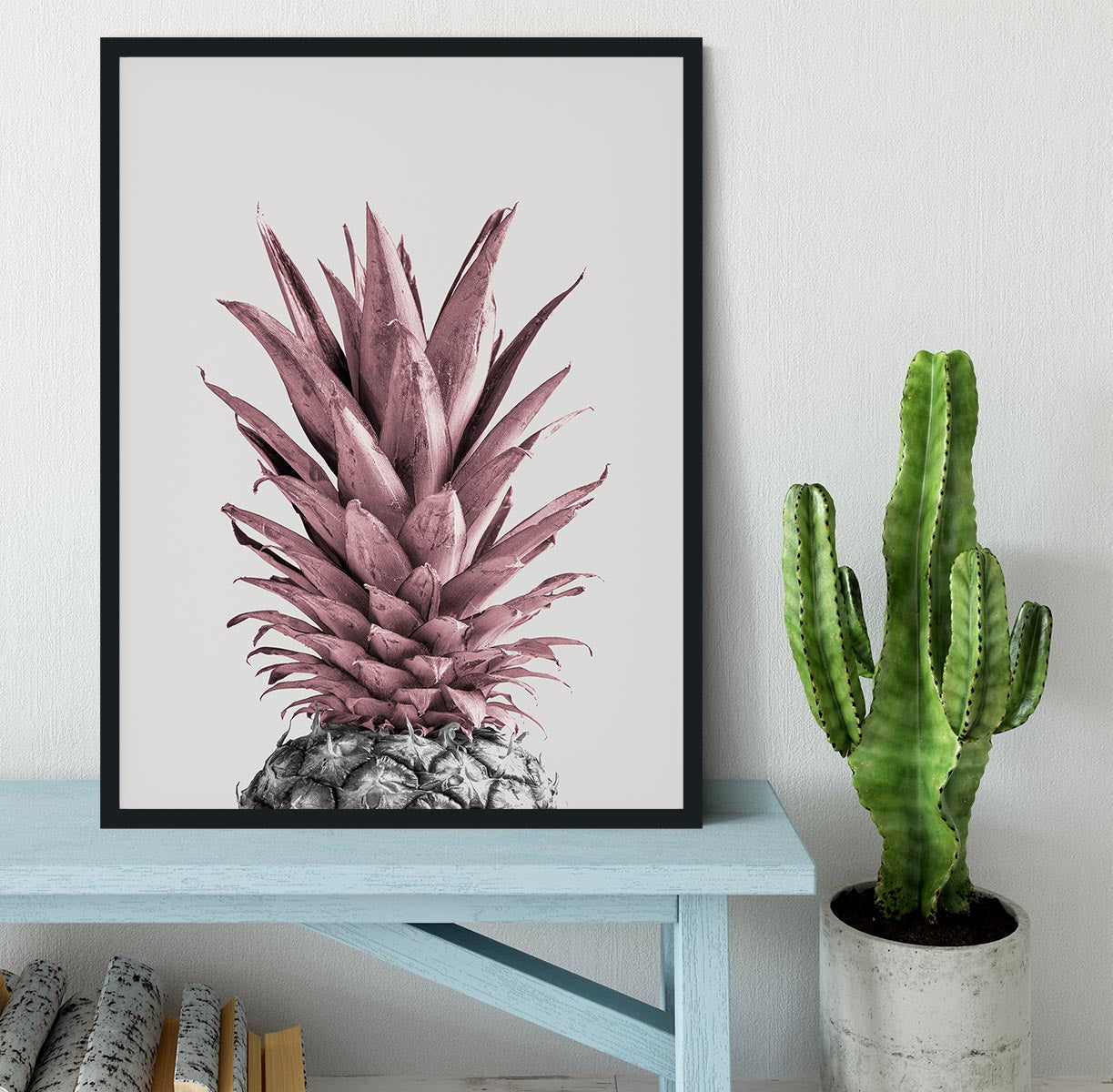 Pineapple Pink 04 Framed Print - Canvas Art Rocks - 2