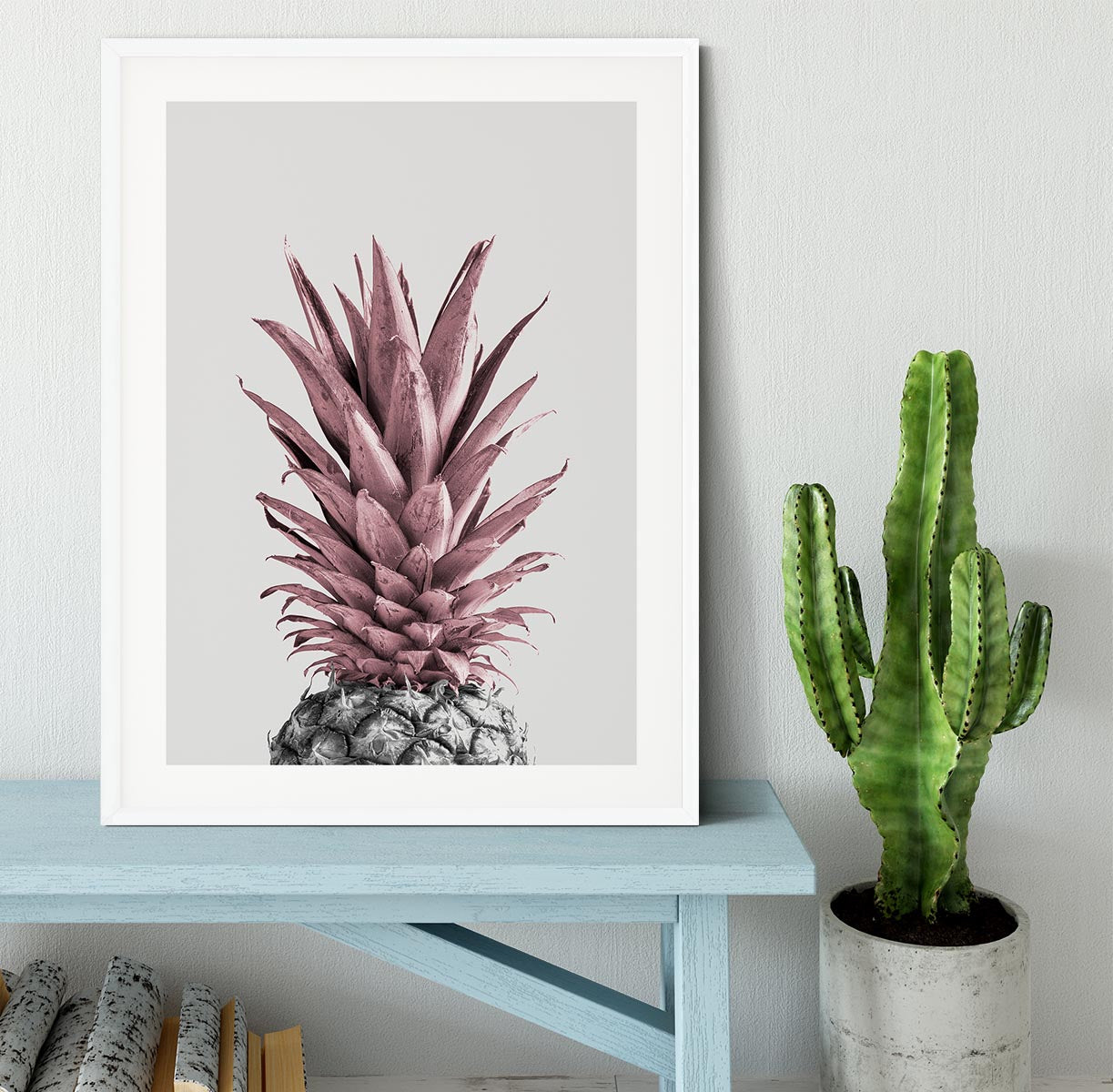Pineapple Pink 04 Framed Print - Canvas Art Rocks - 5
