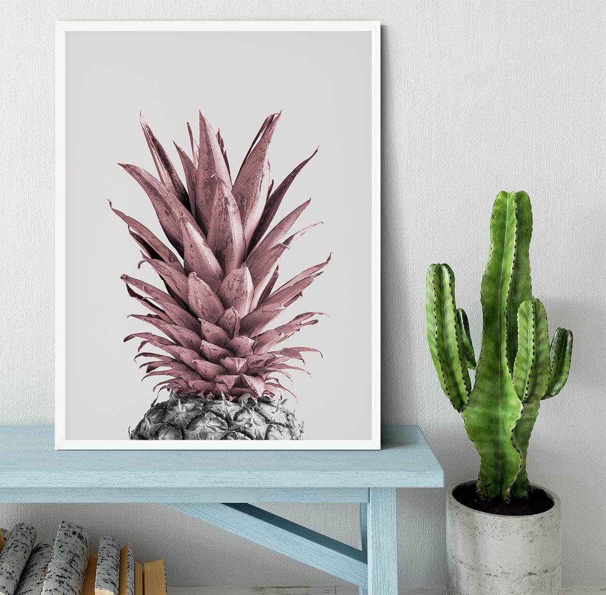 Pineapple Pink 04 Framed Print - Canvas Art Rocks -6