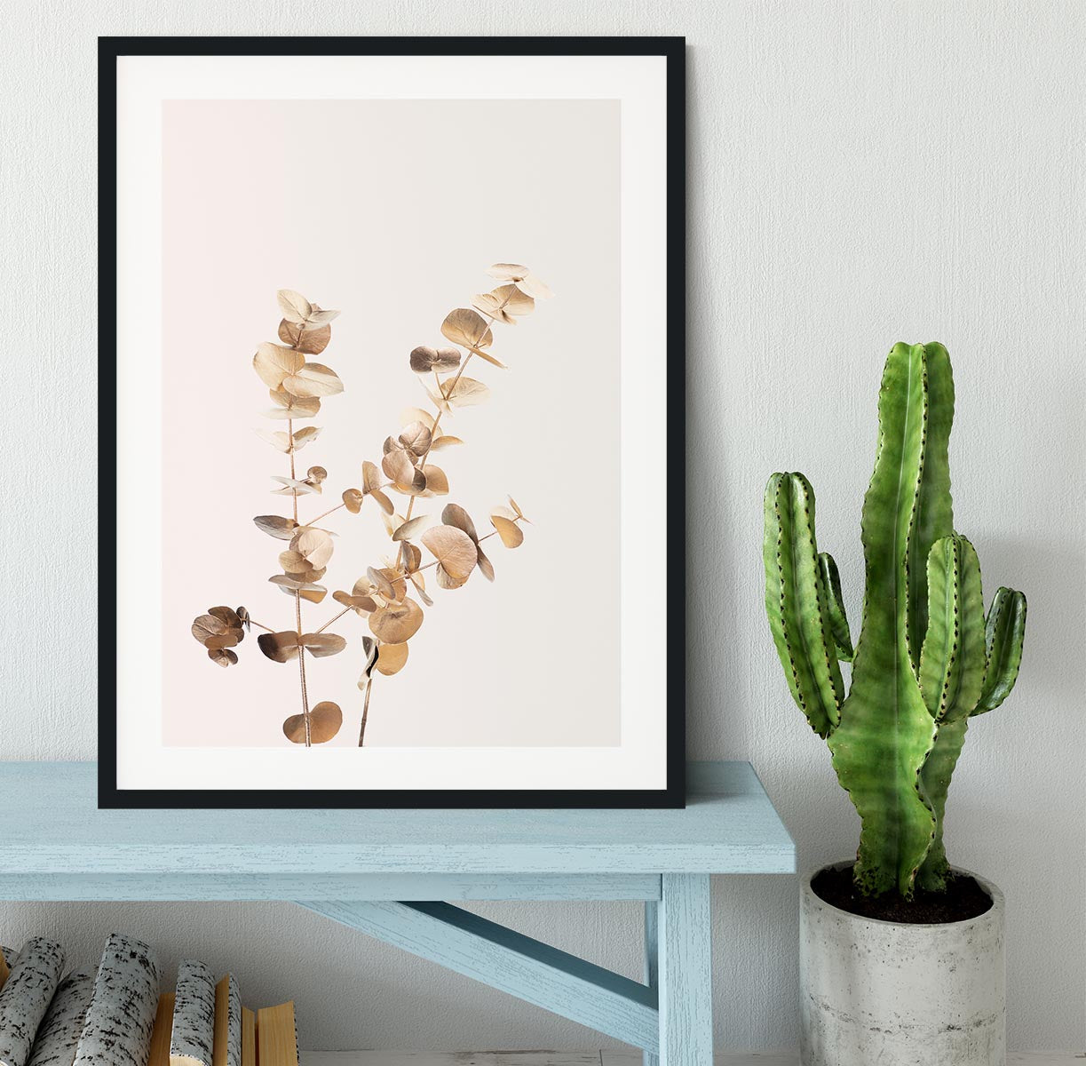 Eucalyptus Gold No 02 Framed Print - Canvas Art Rocks - 1