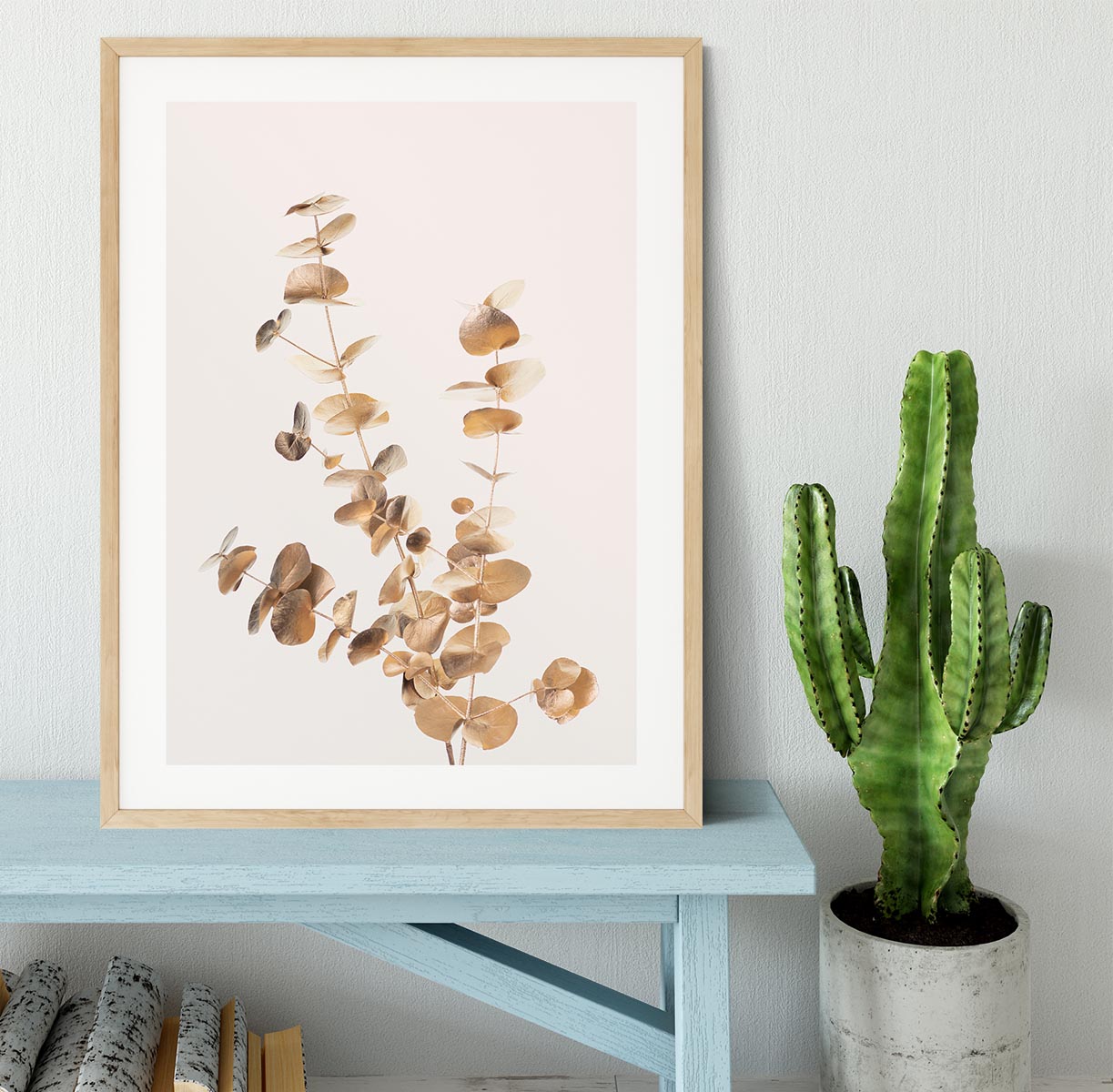 Eucalyptus Gold No 04 Framed Print - Canvas Art Rocks - 3