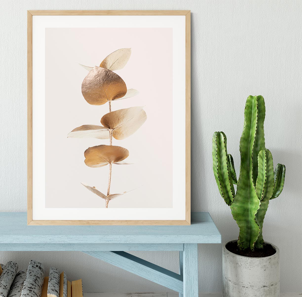 Eucalyptus Gold No 06 Framed Print - Canvas Art Rocks - 3