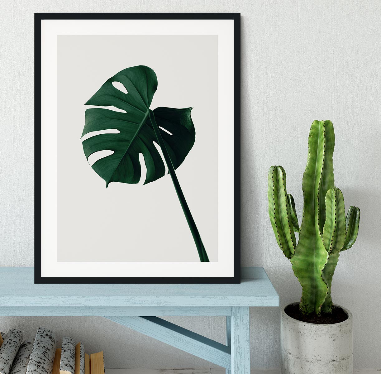 Monstera Natural 07 Framed Print - Canvas Art Rocks - 1