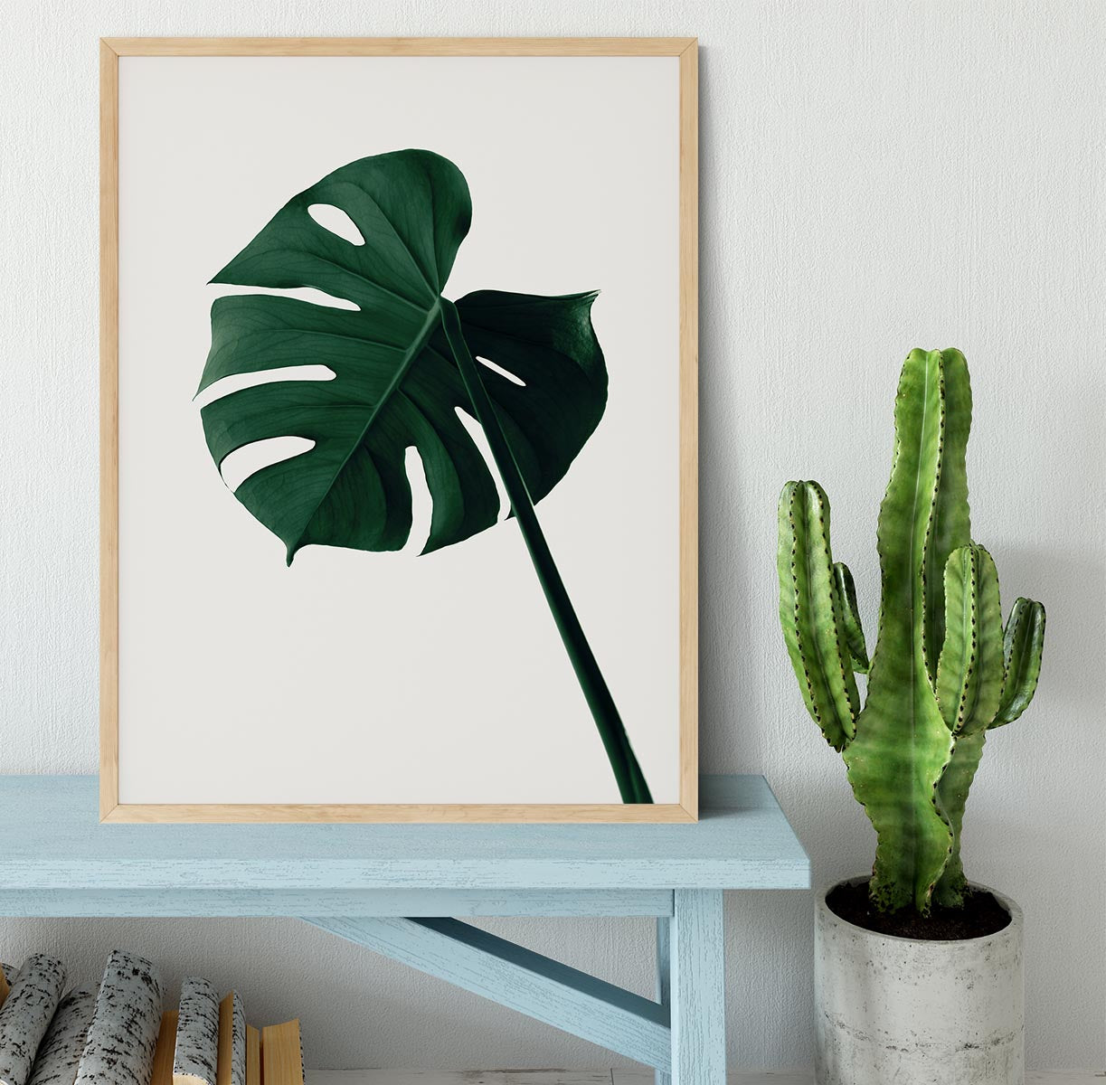 Monstera Natural 07 Framed Print - Canvas Art Rocks - 4