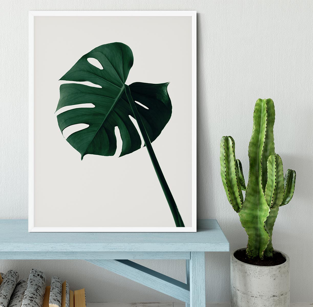 Monstera Natural 07 Framed Print - Canvas Art Rocks -6