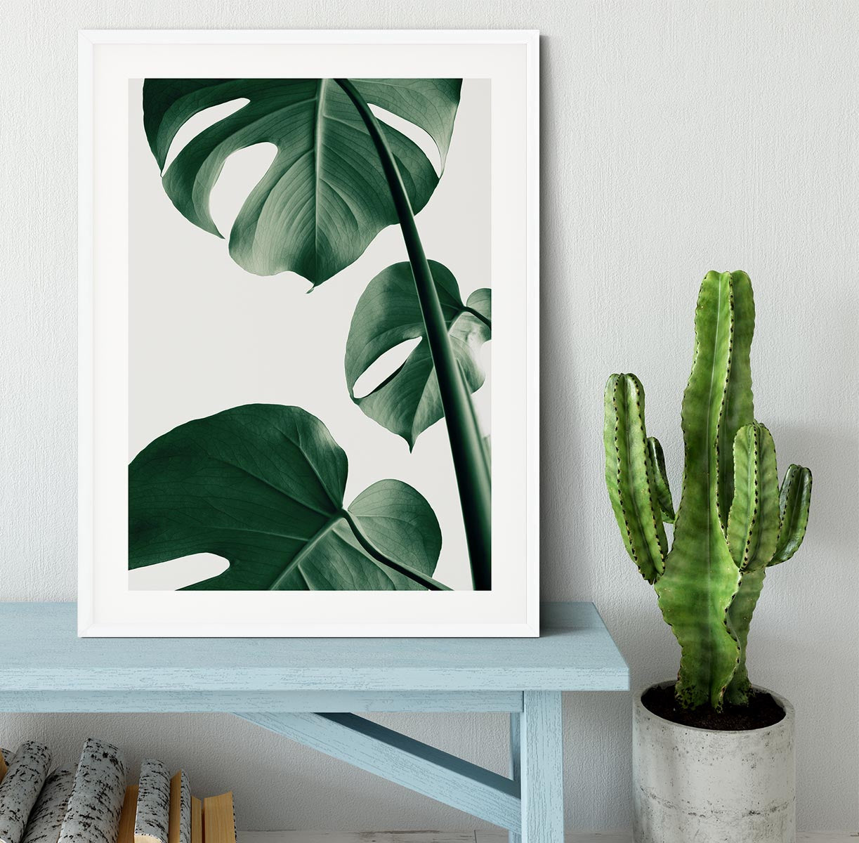 Monstera Natural 37 Framed Print - Canvas Art Rocks - 5