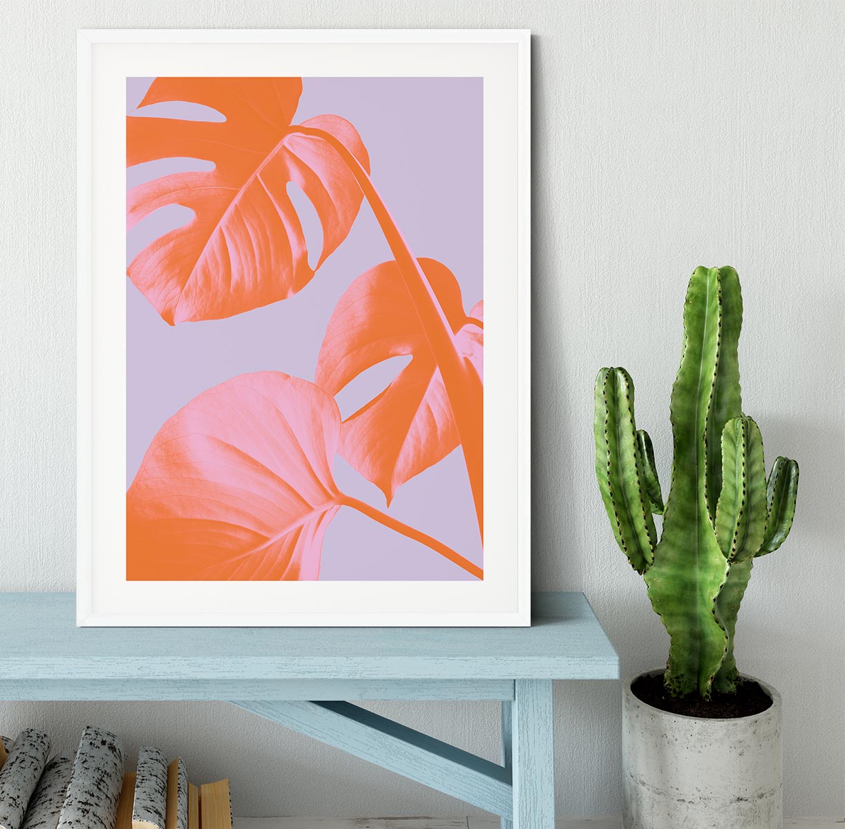 Monstera Purple 03 Framed Print - Canvas Art Rocks - 5