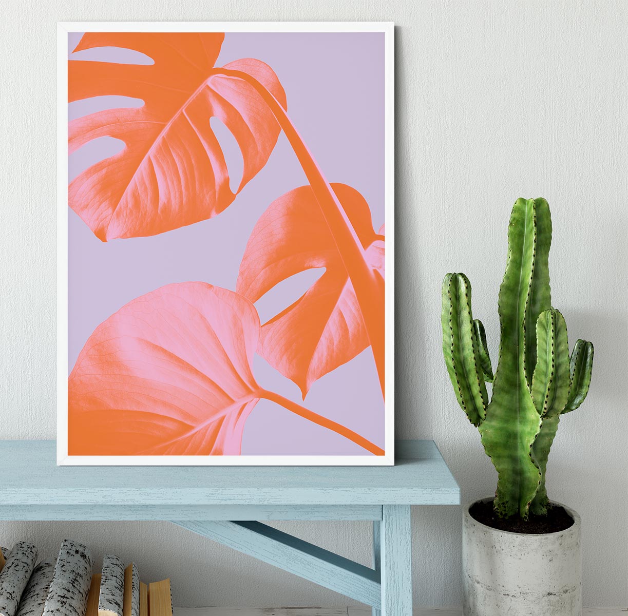 Monstera Purple 03 Framed Print - Canvas Art Rocks -6