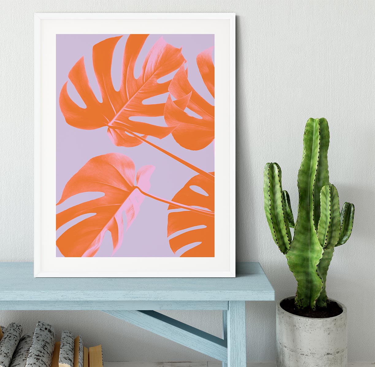 Monstera Purple 04 Framed Print - Canvas Art Rocks - 5