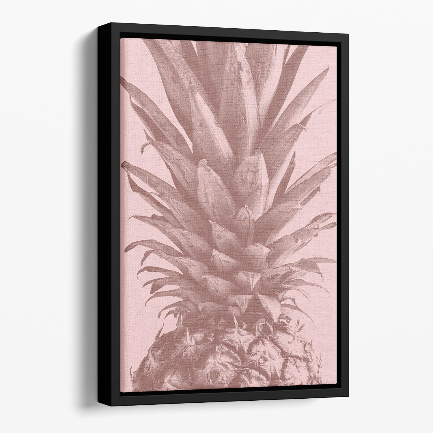 Pineapple Close Up 01 Floating Framed Canvas - Canvas Art Rocks - 1