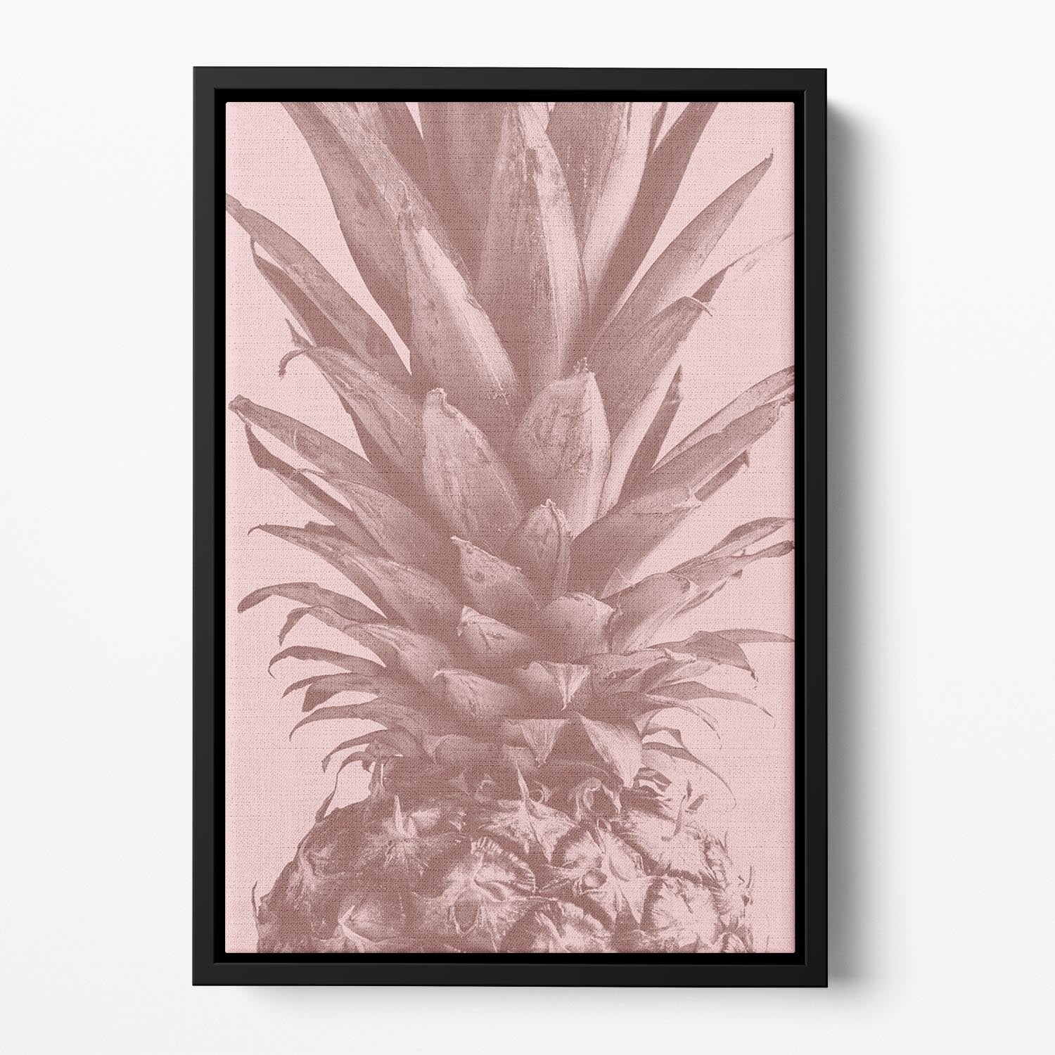 Pineapple Close Up 01 Floating Framed Canvas - Canvas Art Rocks - 2