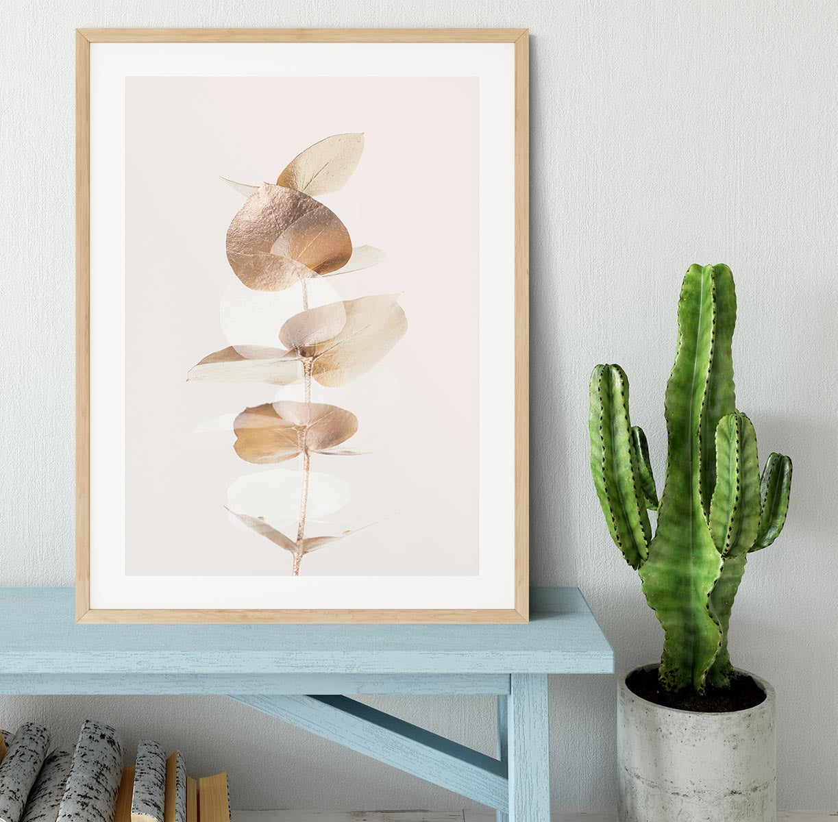 Eucalyptus Creative Gold 04 Framed Print - Canvas Art Rocks - 3