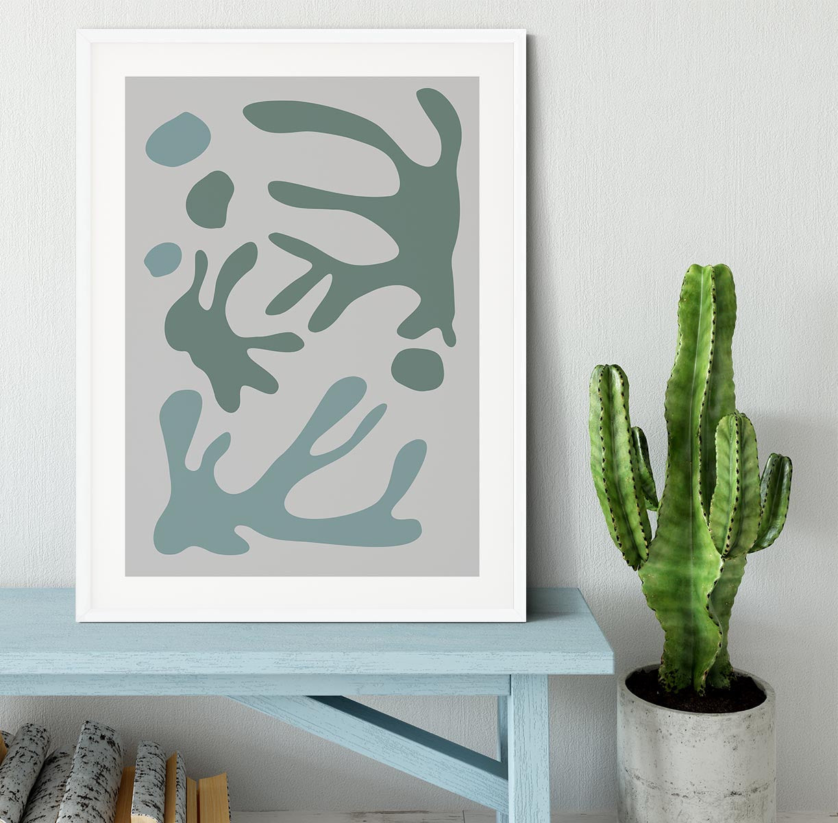 Seaweed Teal No 1 Framed Print - 1x - 5