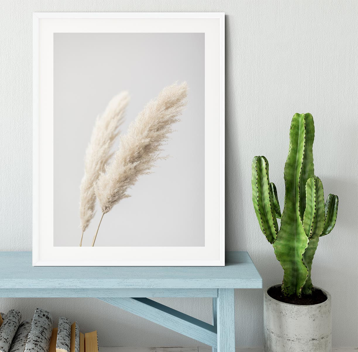 Pampas Grass Grey 13 Framed Print - Canvas Art Rocks - 5