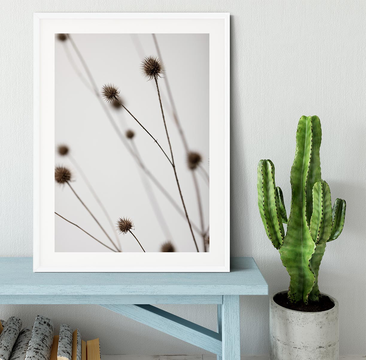 Thistle Grey 05 Framed Print - Canvas Art Rocks - 5