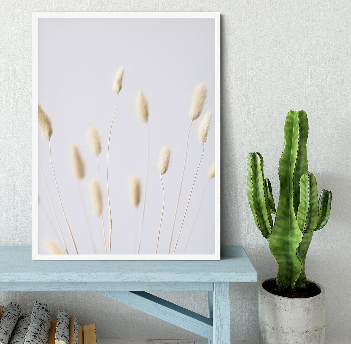 Bunny Grass No 3 Framed Print - Canvas Art Rocks -6