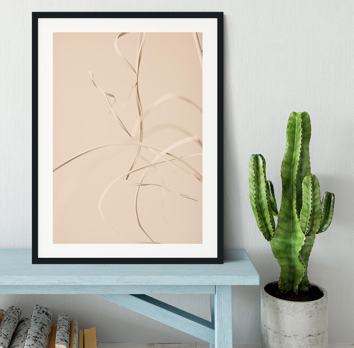 Dried Grass Beige 02 Framed Print - Canvas Art Rocks - 1