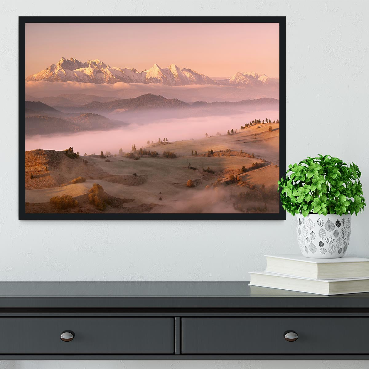 Fog Tatra Framed Print - Canvas Art Rocks - 2