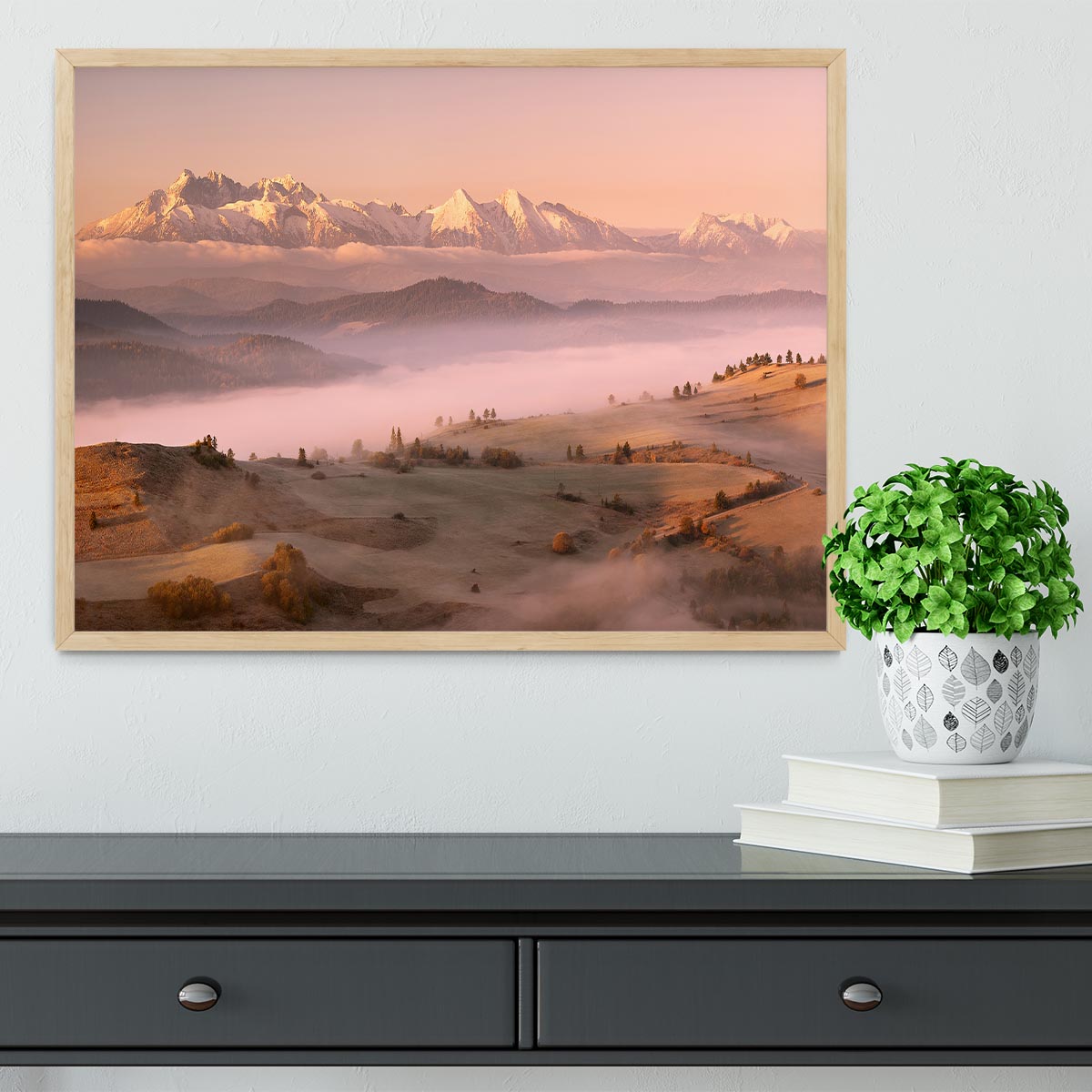 Fog Tatra Framed Print - Canvas Art Rocks - 4