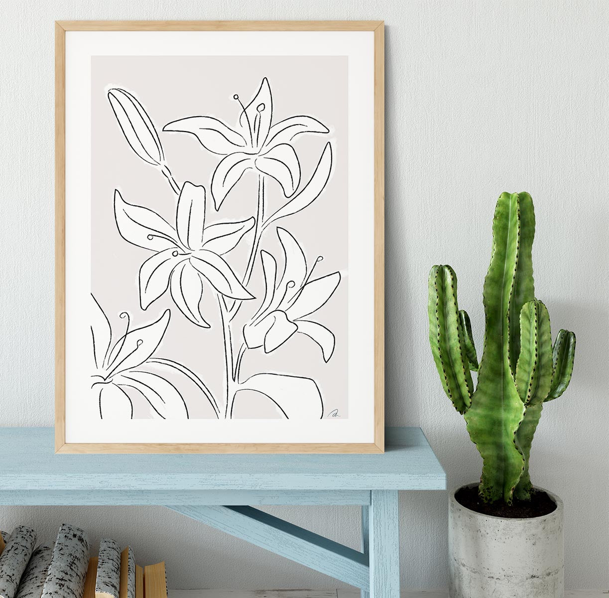 Lillies No 03 Framed Print - Canvas Art Rocks - 3