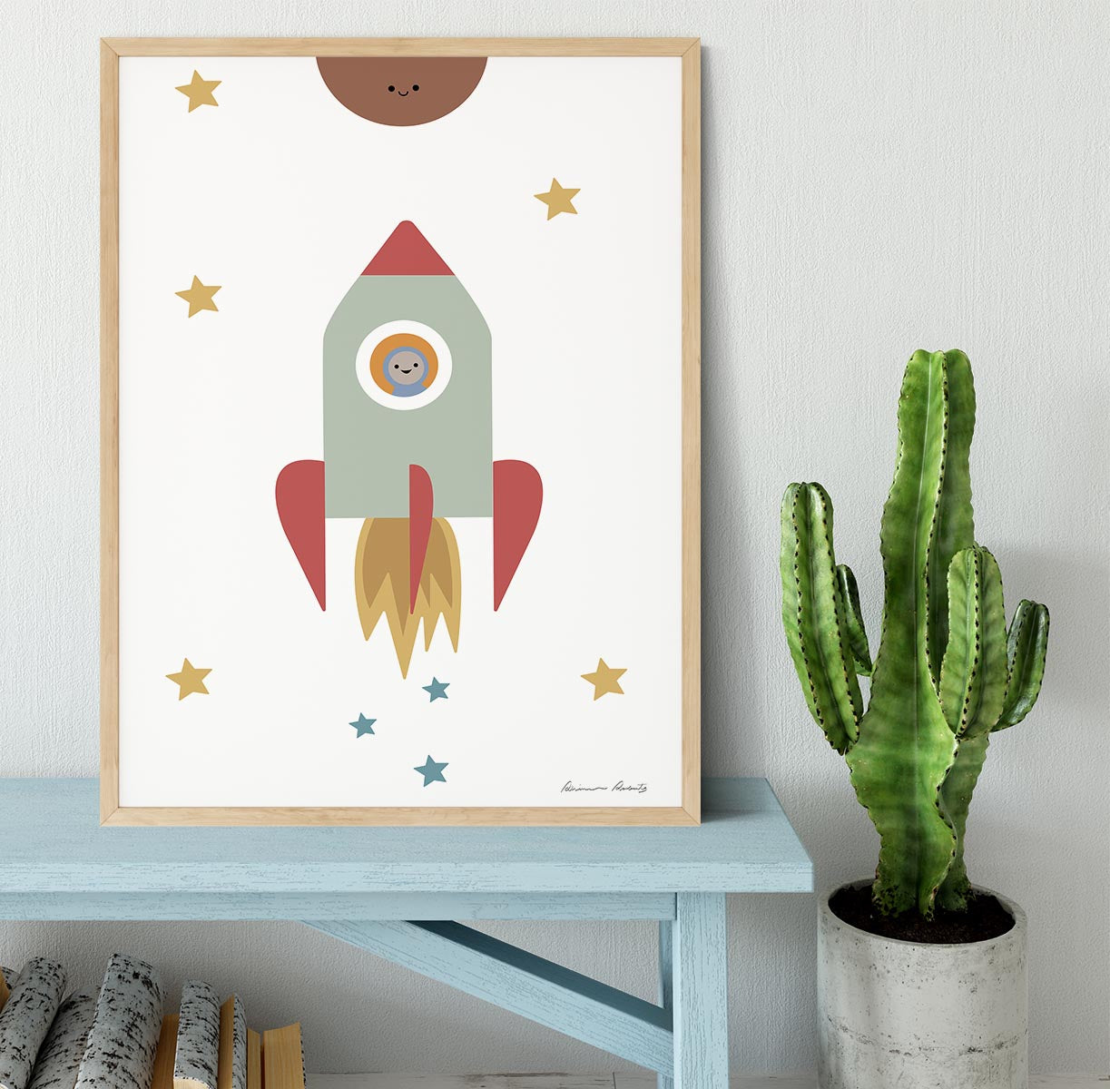 Solar Rocket Framed Print - 1x - 4